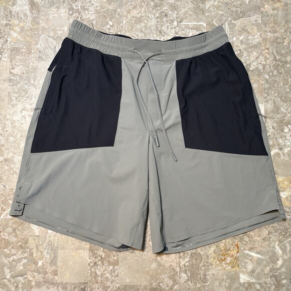 Lululemon Shorts Mens XL In The Key Colorblock 9” Gym Running Stretch - Picture 1 of 10